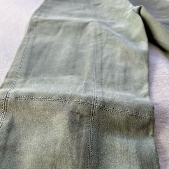 🍋80s Paolo Santini Vintage Teal Suede Biker Pants - Picture 15 of 16